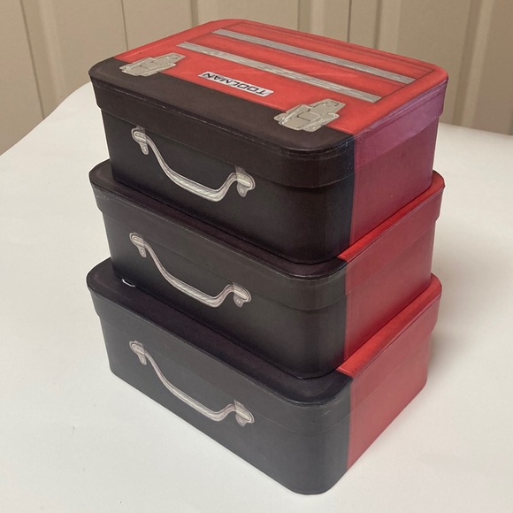 Fathers’ Day Gift Nesting Boxes Set of 3 Tool Box Design - Picture 6 of 6